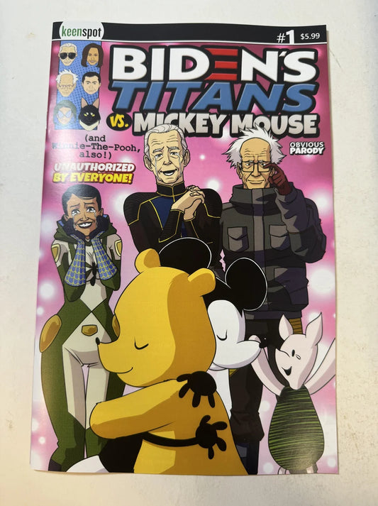 BIDEN'S TITANS VS MICKEY MOUSE #1 NM