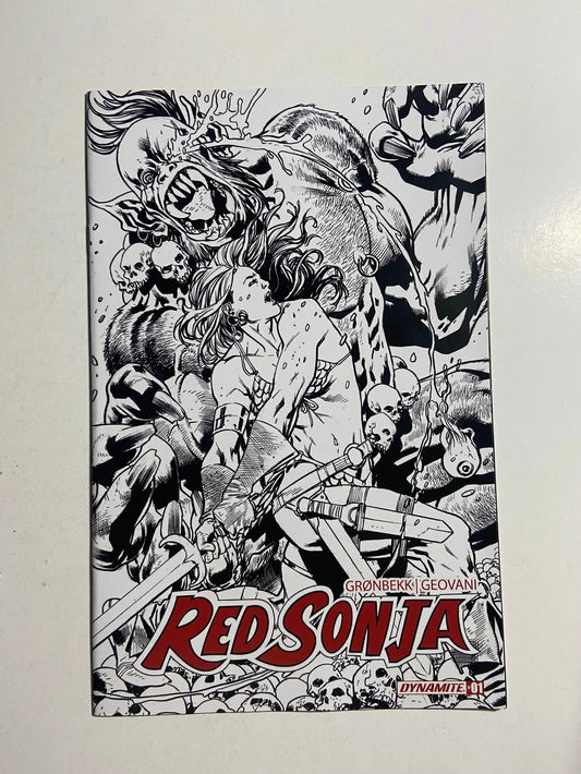 RED SONJA #1 Vol 7 NM 1:20 B/W Bryan Hitch Variant (Dynamite)