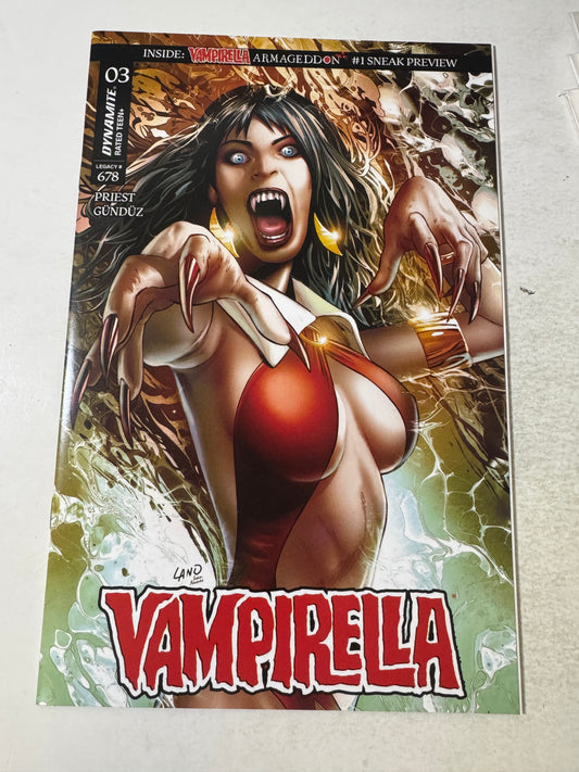 VAMPIRELLA #3 Vol 7 NM Greg Land Variant