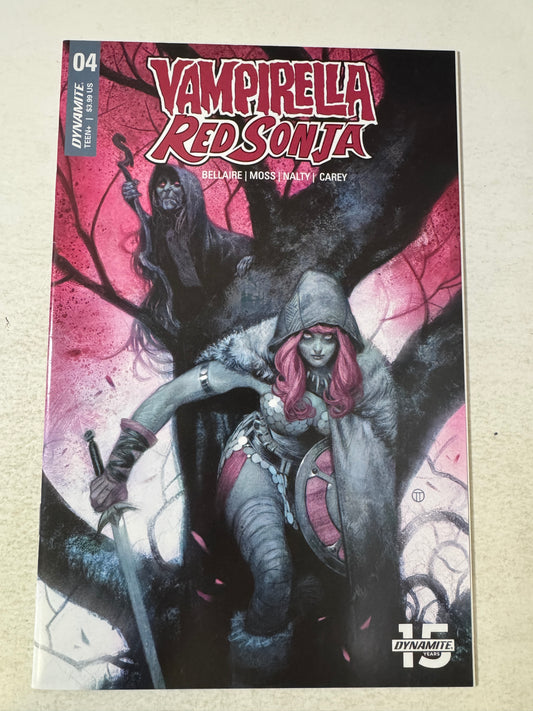 VAMPIRELLA RED SONJA #4 NM- Tedesco
