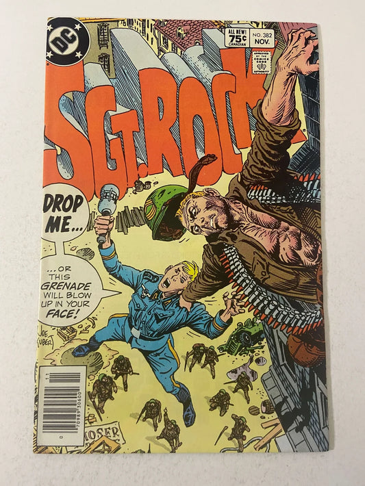 SGT. ROCK #382 VF+ CANADIAN PRICE VARIANT Joe Kubert Cover