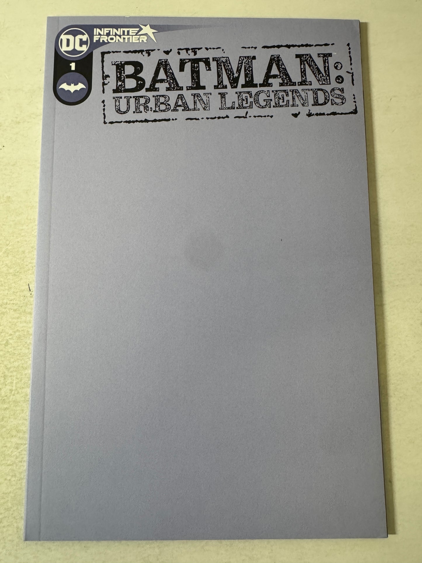 BATMAN URBAN LEGENDS #1 NM Blank Variant