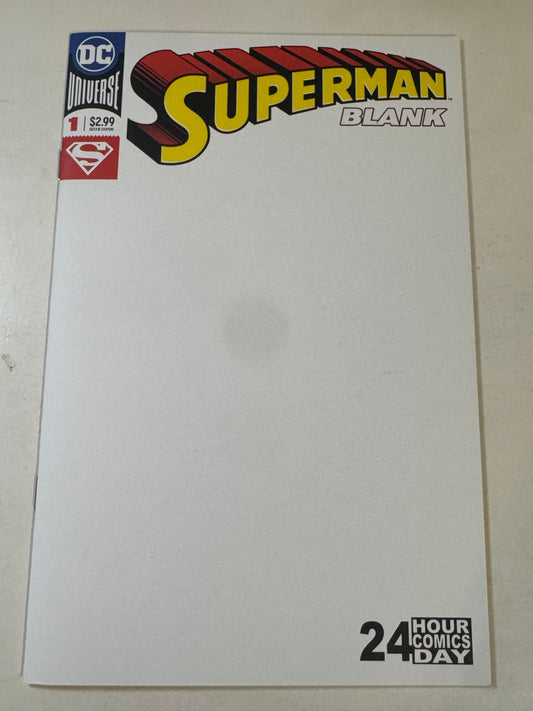 SUPERMAN BLANK #1 NM 24 Hour Comics Day