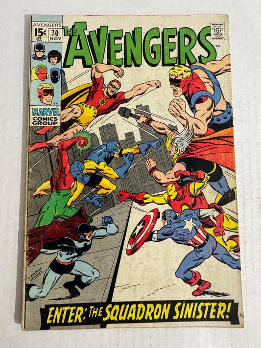 AVENGERS #70 VG+ 1ST APPEARANCE