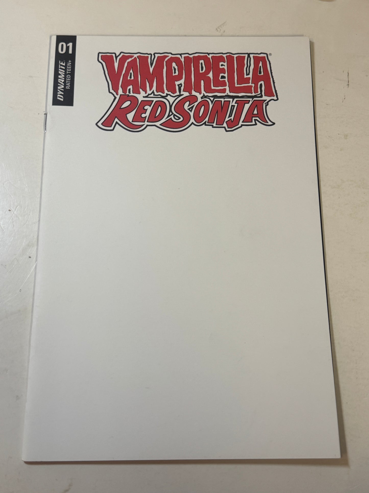 VAMPIRELLA RED SONJA #1 NM Blank Variant