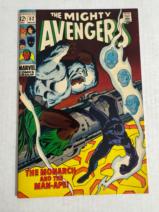 AVENGERS #62 VF+ 1ST APPEARANCE