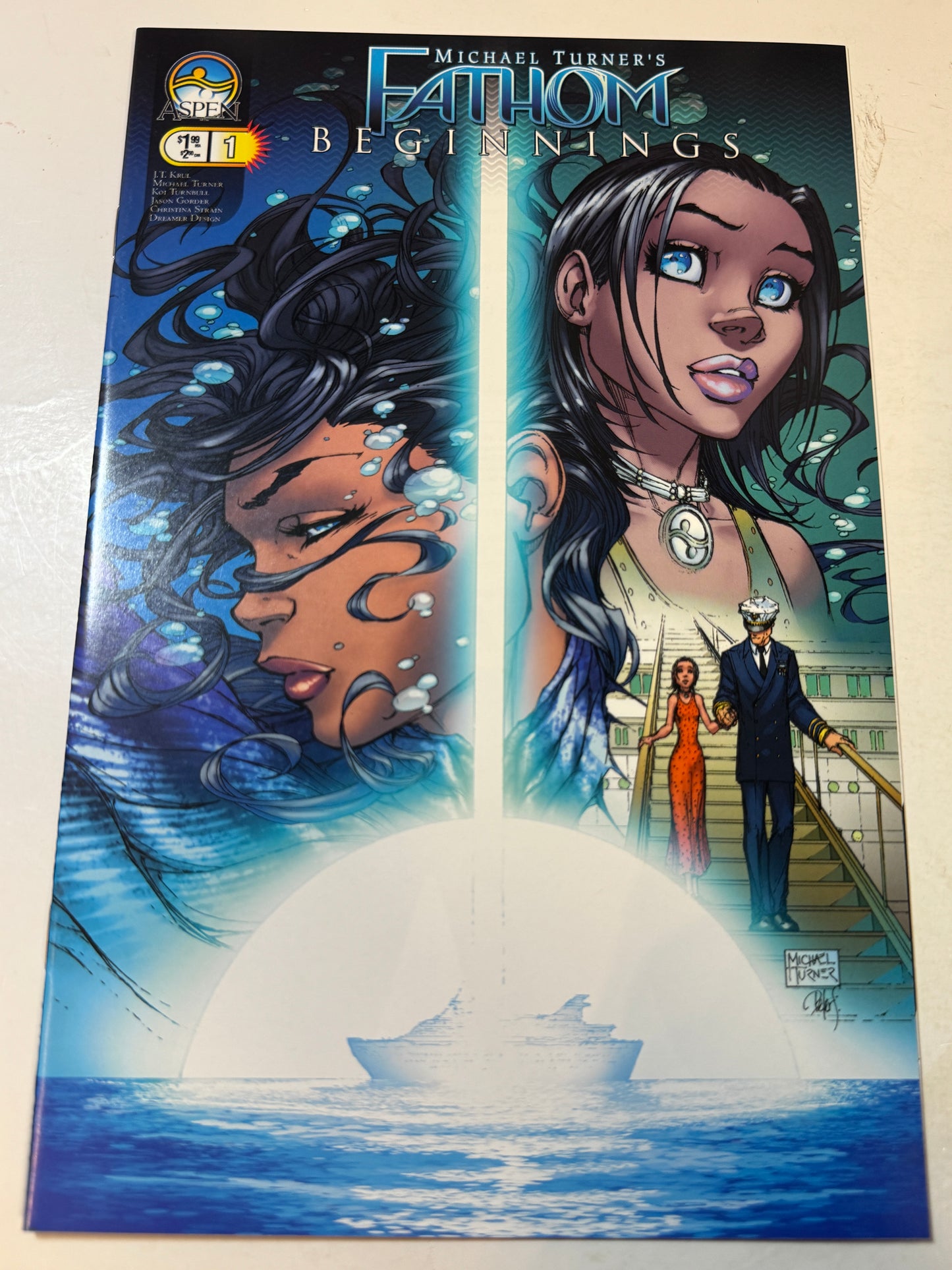 FATHOM Beginnings #1 NM Michael Turner Cover