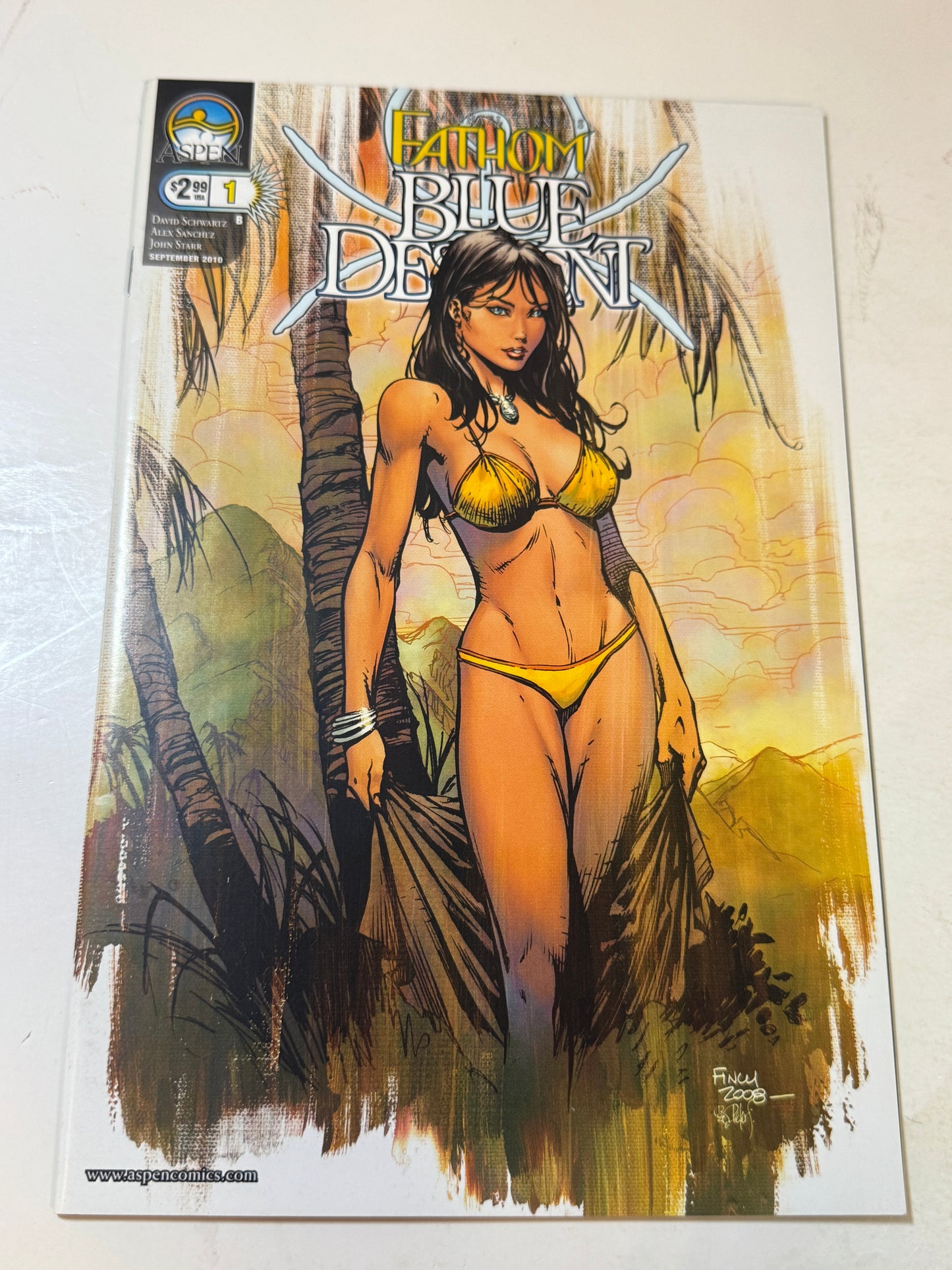 FATHOM Blue Decent #1 VF David Finch B Variant