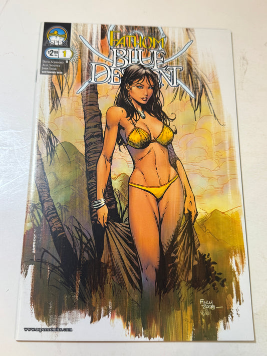 FATHOM Blue Decent #1 VF David Finch B Variant