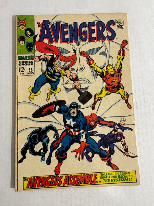 AVENGERS #58 VG/FN