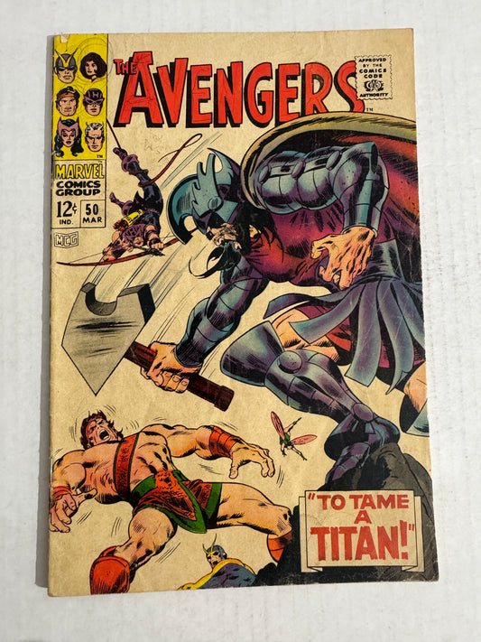 AVENGERS #50 GD/VG 1ST APPEARANCE