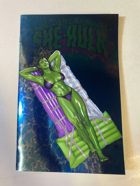 SENSATIONAL SHE-HULK #1 Vol 2 NM Adam Hughes Foil Variant
