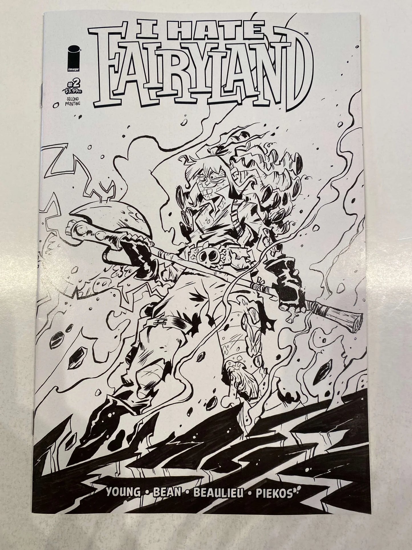 I HATE FAIRYLAND #2 Vol 2 NM 2nd Print B/W Brett Bean Variant
