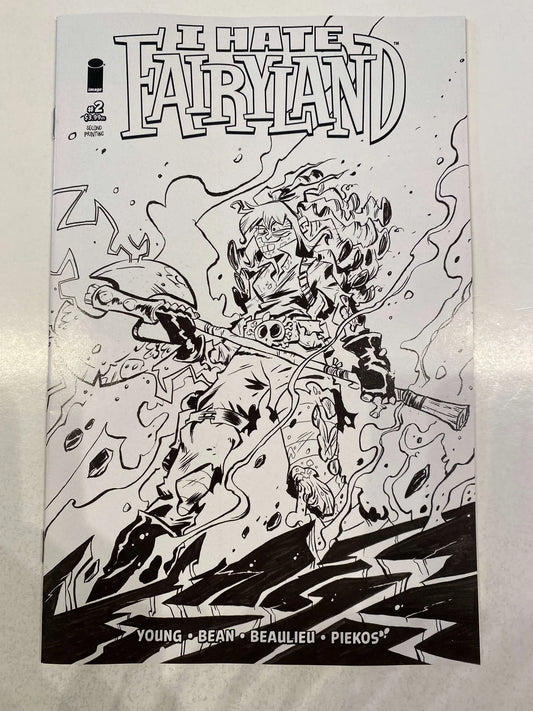 I HATE FAIRYLAND #2 Vol 2 NM 2nd Print B/W Brett Bean Variant