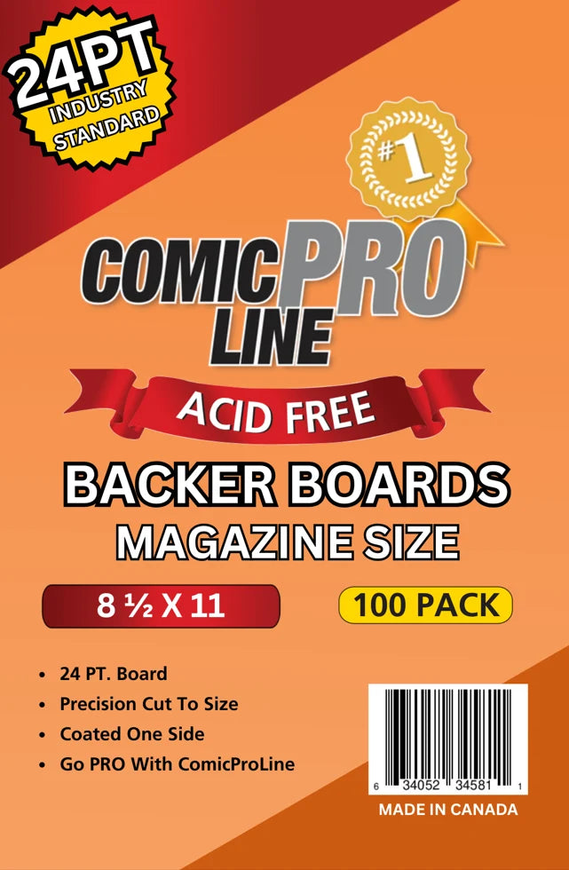 COMIC PRO LINE 24pt MAGAZINE BOARDS - 100 Pack