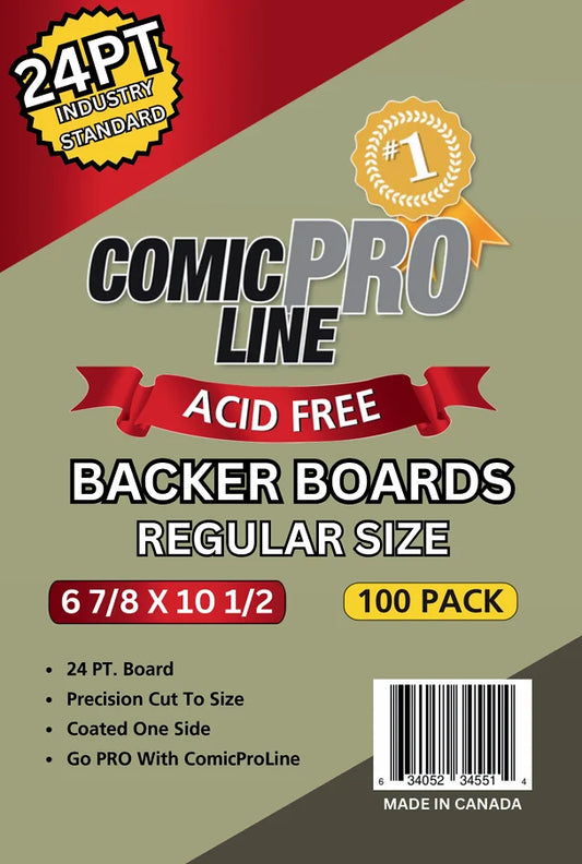 COMIC PRO LINE24pt REGULAR COMIC BOARDS - 100 Pack