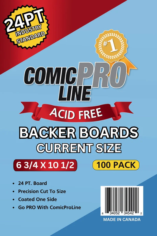 COMIC PRO LINE 24pt CURRENT COMIC BOARDS - 100 Pack