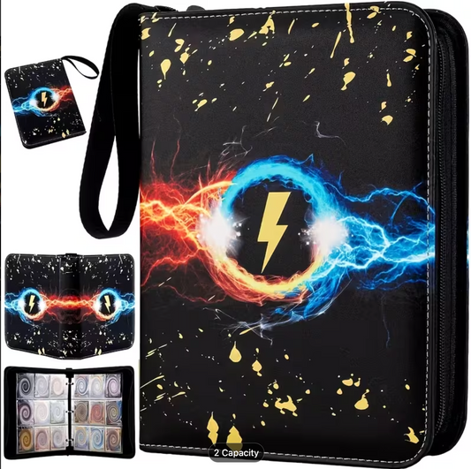 Premium PU Leather Trading Card Binder for Pokemon, MTG & Sports Cards