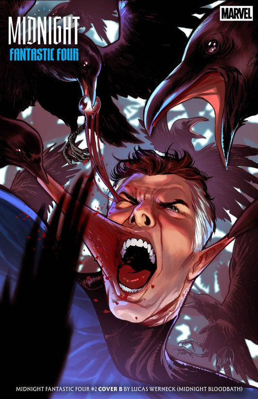 PRE-SALE: MIDNIGHT FANTASTIC FOUR #2 COVER B LUCAS WERNECK MIDNIGHT BLOODBATH VARIANT