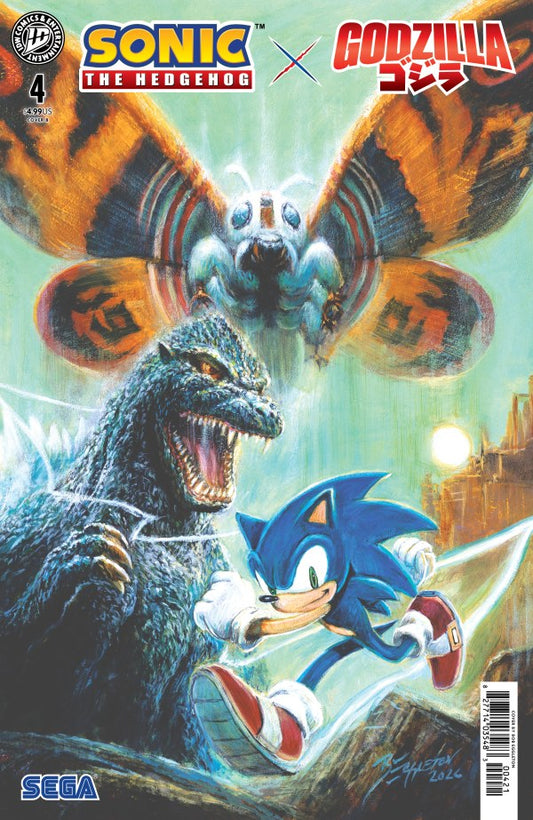PRE-SALE: Sonic the Hedgehog x Godzilla #4 Variant B (Eggleton)