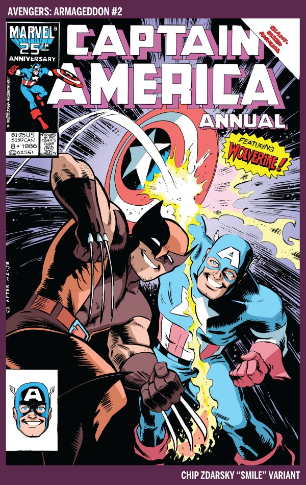 PRE-SALE: AVENGERS: ARMAGEDDON #2 CHIP ZDARSKY SMILE VARIANT