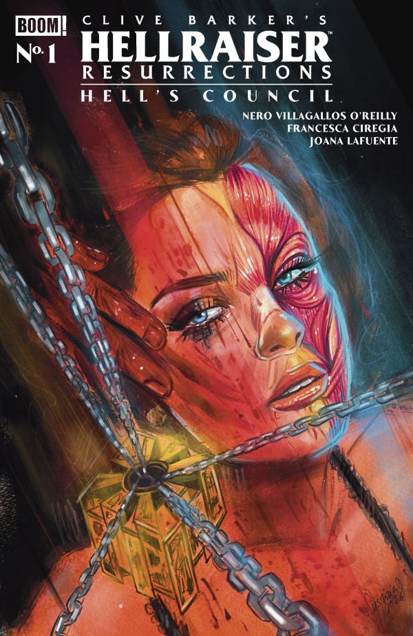PRE-SALE: Hellraiser: Resurrections - Hell's Council #1 G FOC Reveal Variant (Dressed, Vilchez)