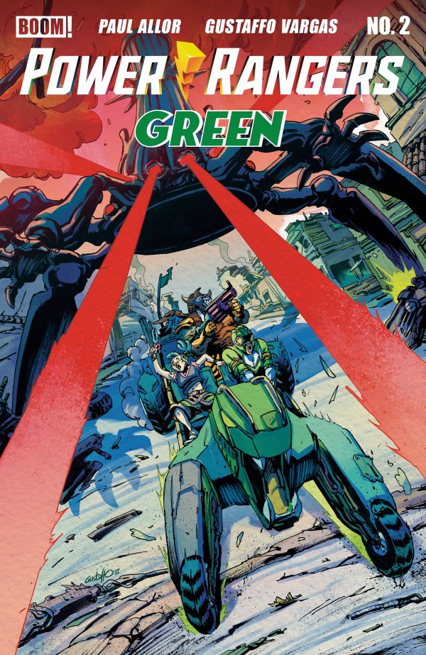 PRE-SALE: Power Rangers Green #2 B Variant (Dressed, Vargas)