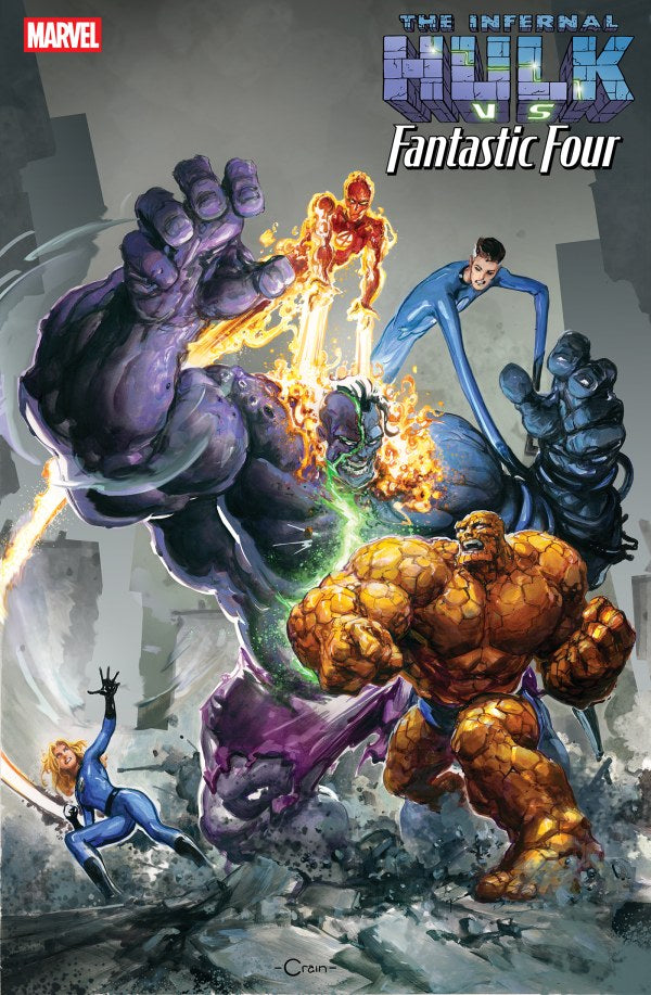 PRE-SALE: INFERNAL HULK VS. FANTASTIC FOUR #1 CLAYTON CRAIN VARIANT