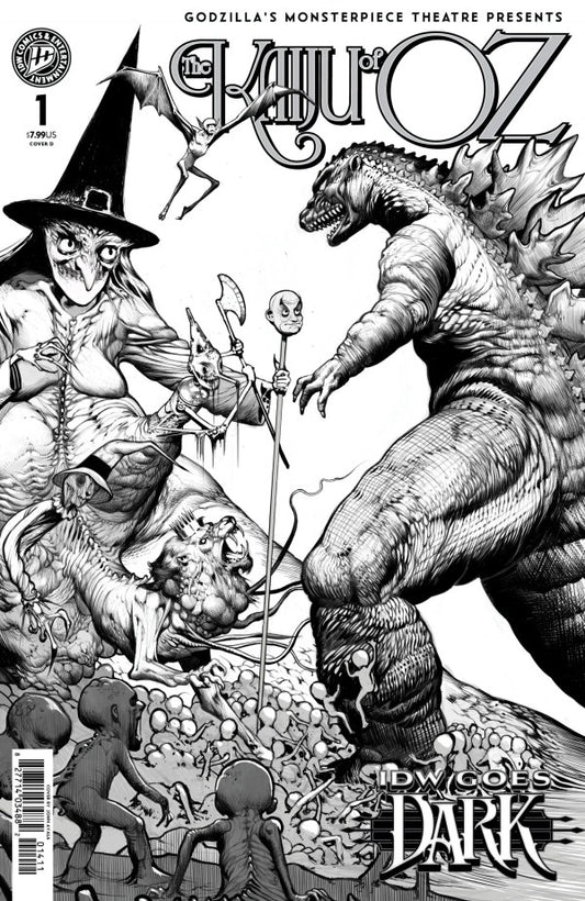 PRE-SALE: Godzillas Monsterpiece Theatre Presents: The Kaiju of Oz Variant D (Ayala IDW Goes Dark Variant)