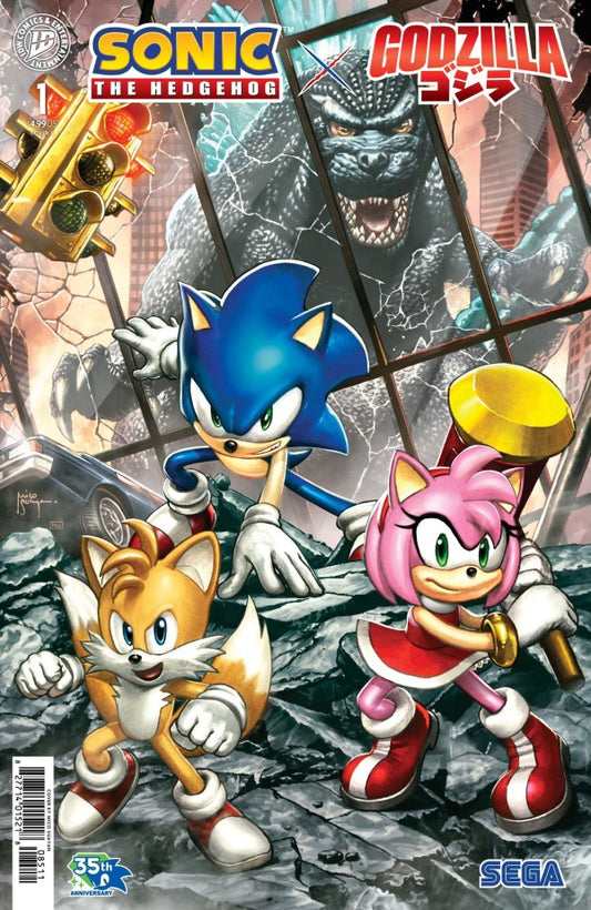 PRE-SALE: Sonic the Hedgehog x Godzilla #1 Variant E (Suayan)
