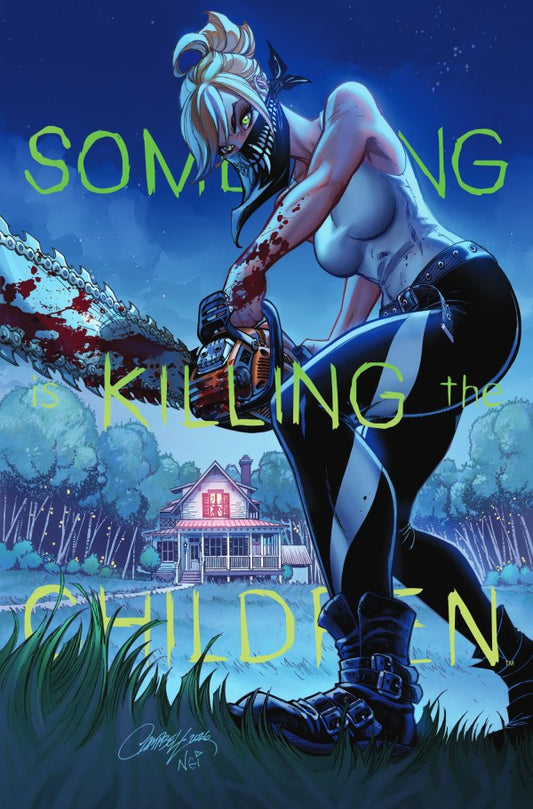 PRE-SALE: Something is Killing the Children #50 L FOC Variant (Dressed, J Scott Campbell)