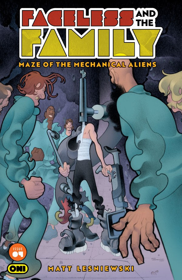 PRE-SALE: FACELESS AND THE FAMILY MAZE OF THE MECHANICAL ALIENS #4 CVR A MATT LESNIEWSKI