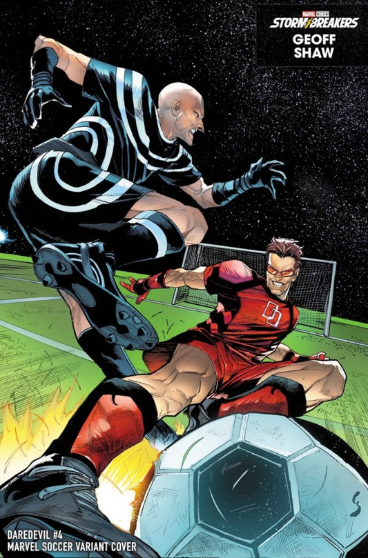 PRE-SALE: DAREDEVIL #4 GEOFF SHAW MARVEL SOCCER VARIANT