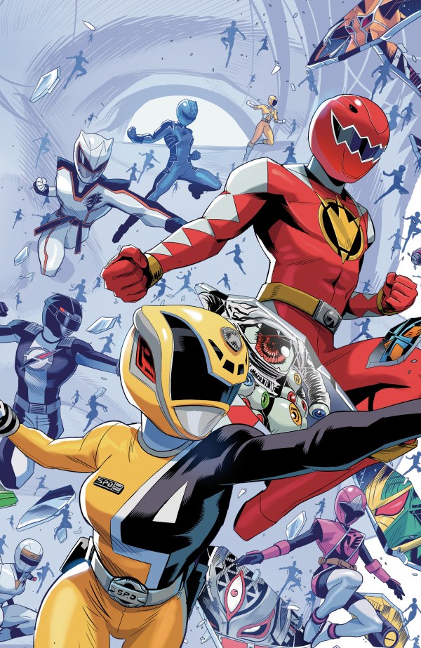 PRE-SALE: Power Rangers Unlimited #3 C Every Ranger Ever Card Stock Connecting Variant (Full Art, Zonno)