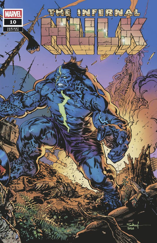PRE-SALE: INFERNAL HULK #10 JONAS SCHARF WRAPAROUND BATTLE VARIANT