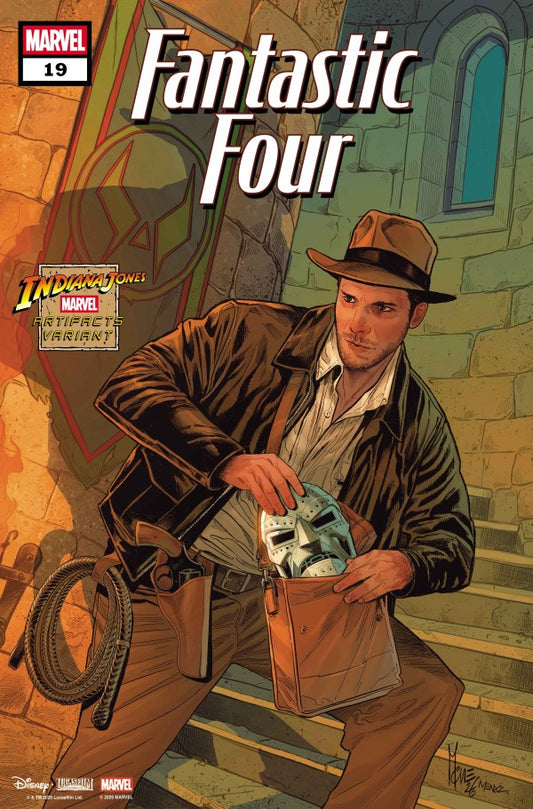 PRE-SALE: FANTASTIC FOUR #19 MARCO CHECCHETTO INDIANA JONES MARVEL ARTIFACT VARIANT