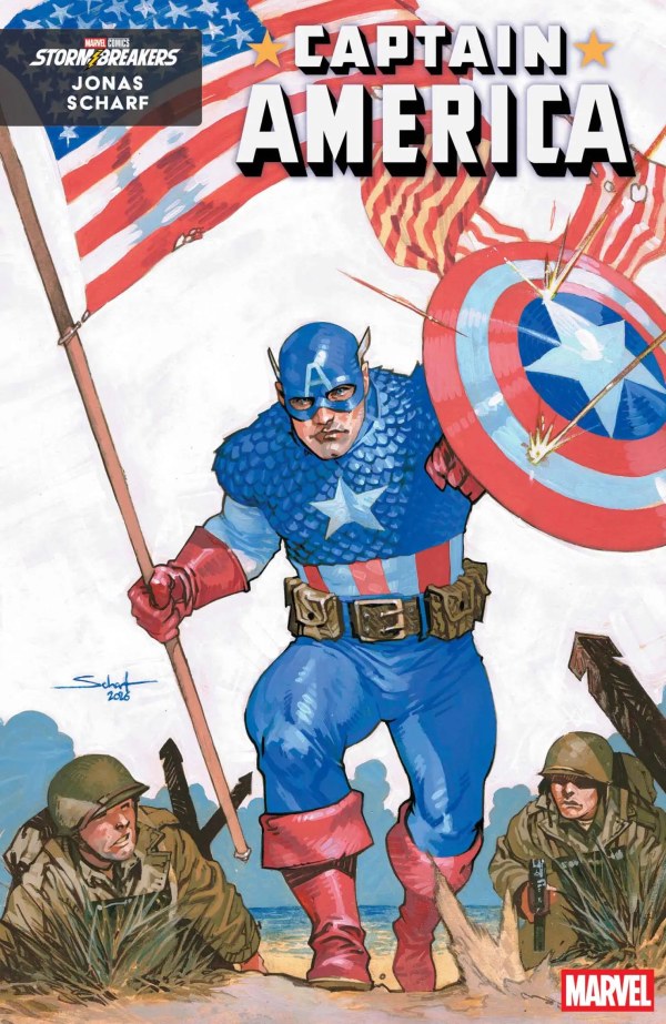 PRE-SALE: CAPTAIN AMERICA #16 JONAS SCHARF ART STYLE VARIANT