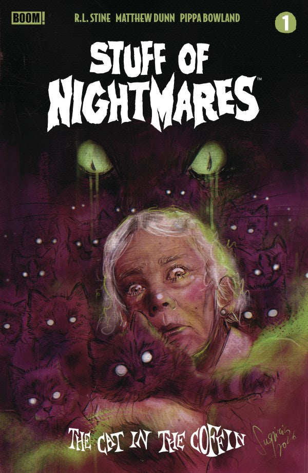 PRE-SALE: Stuff of Nightmares: The Cat in the Coffin #1 H FOC Reveal Variant (Dressed, Vilchez)