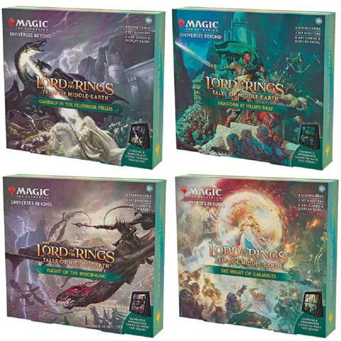 LORD OF THE RINGS Tales of Middle Earth 4 Scene Box Set Magic The Gathering
