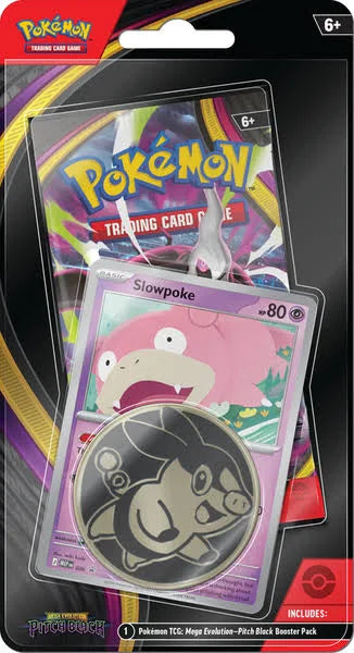 POKEMON Mega Evolution PITCH BLACK Booster Pack w/ Slowpoke Promo Card